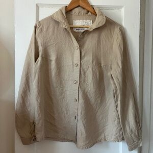 notPERFECTLINEN Marle Shirt - Size M/L - Oat Milk